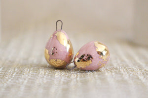 Ceramic and Gold Charms for Jewelry and Accessories Making handmade in France by Alain Granell