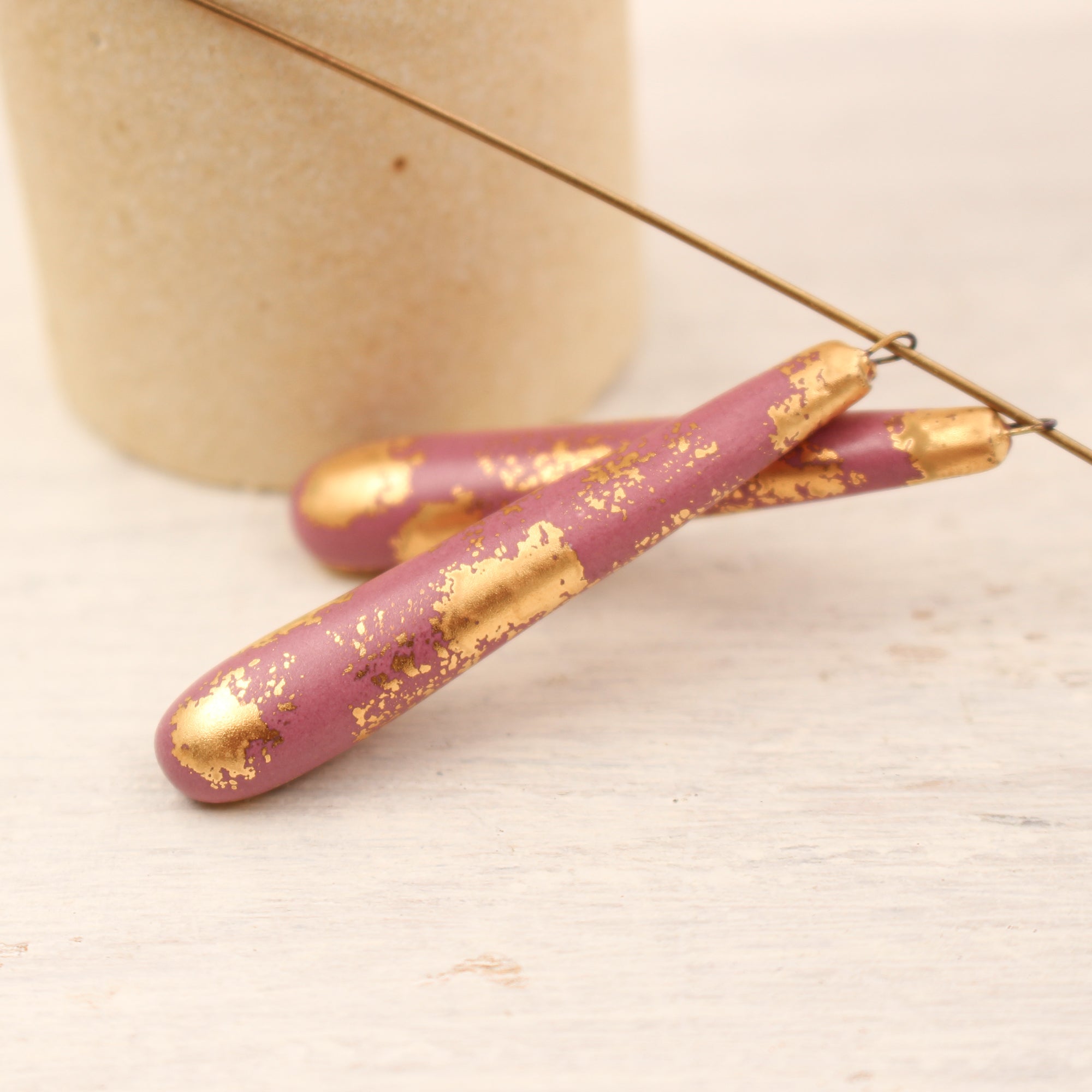 Elegant ceramic charms for jewelry craft and accessories handmade in France by Alain Granell