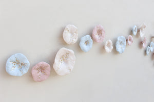 Colorful Porcelain Wall Art Seaside Theme handmade in France by Alain Granell