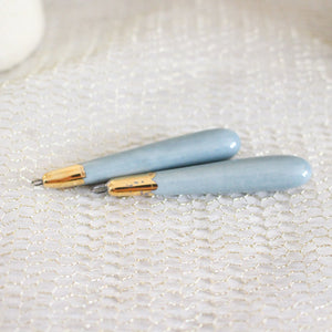 Ceramic and Gold Charms for Jewelry and Accessories Making handmade in France by Alain Granell