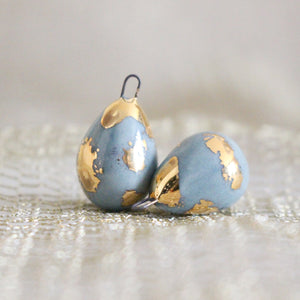 Ceramic and Gold Charms for Jewelry and Accessories Making handmade in France by Alain Granell