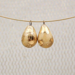 Ceramic and Gold Charms for Jewelry and Accessories Making handmade in France by Alain Granell