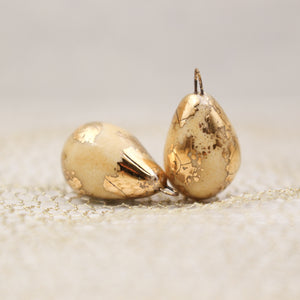 Ceramic and Gold Charms for Jewelry and Accessories Making handmade in France by Alain Granell