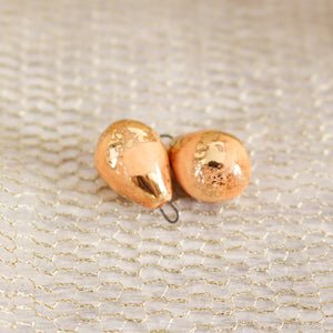 Ceramic and Gold Charms for Jewelry and Accessories Making handmade in France by Alain Granell