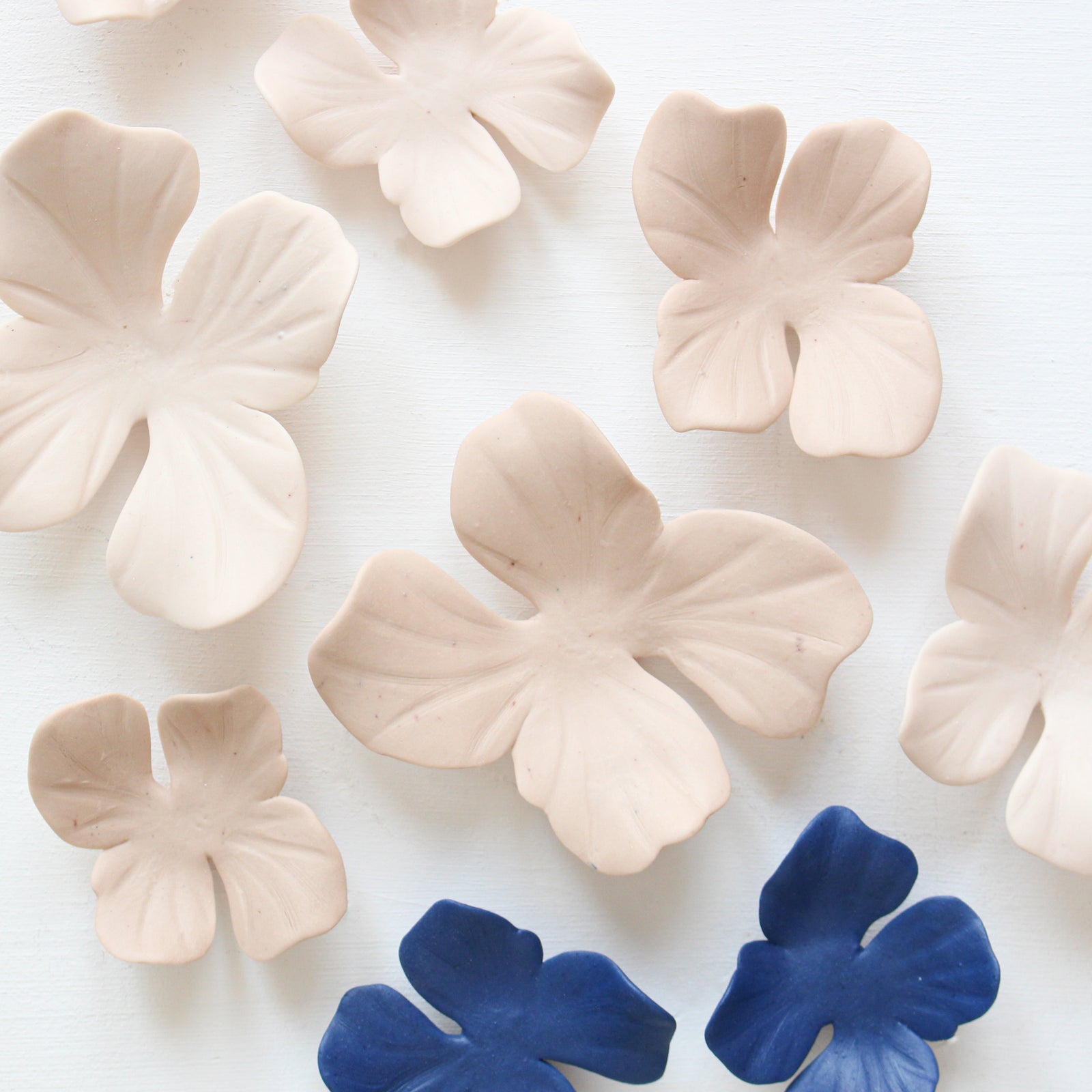 Abstract Porcelain Flowers Wall Art by Alain Granell