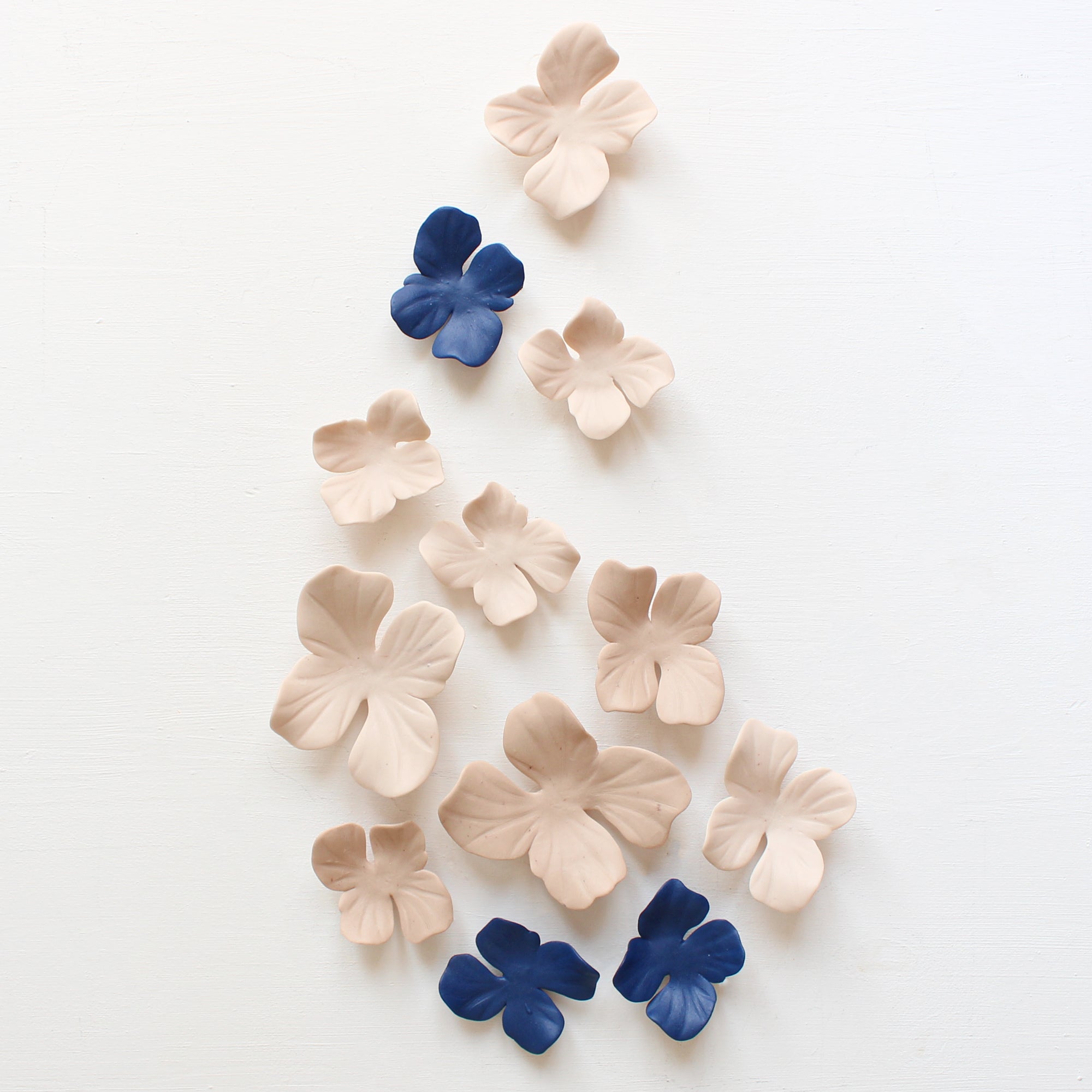 Abstract Porcelain Flowers Wall Art by Alain Granell