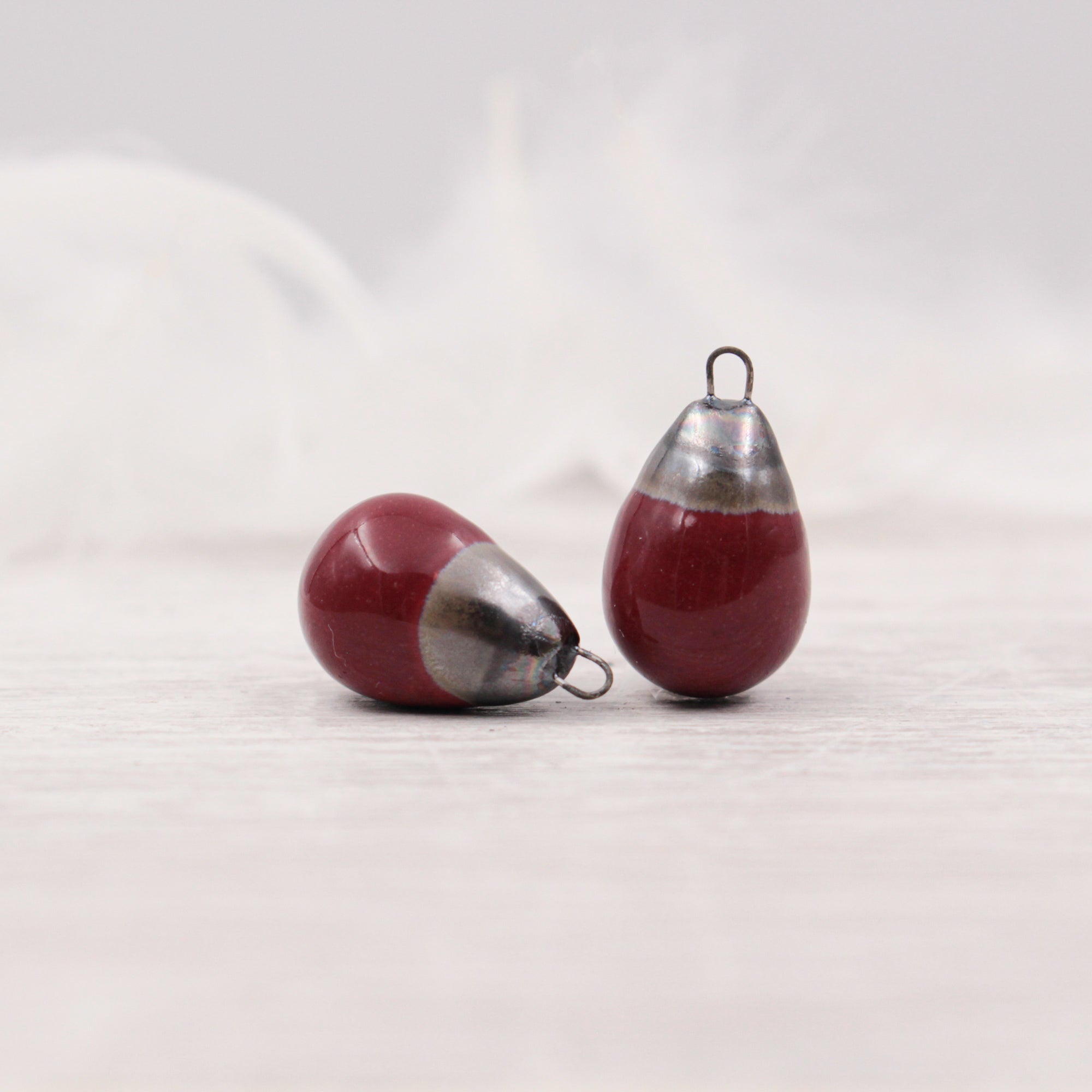 Ceramic Charms for Jewelry and Accessories Making handmade in France by Alain Granell