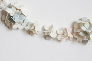 Wreath of Multicolor Porcelain Hydrangeas by Alain Granell