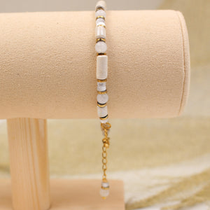 Bracelets céramique et pierre gemmes