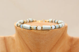 Bracelets céramique et pierre gemmes