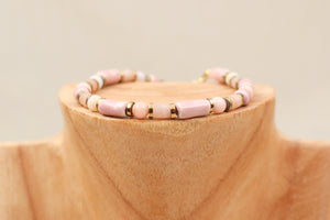 Bracelets céramique et pierre gemmes