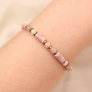 Bracelets céramique et pierre gemmes