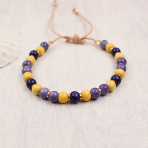 Cord Bracelets Ceramic Beads Handmade in France