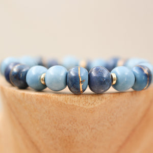 Bracelets élastique de perles en céramique