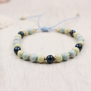 Cord Bracelets Ceramic Beads Handmade in France