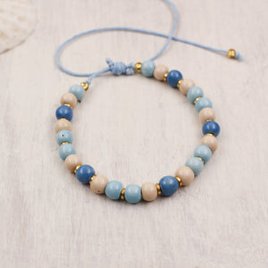 Cord Bracelets Ceramic Beads Handmade in France