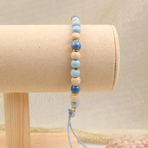 Cord Bracelets Ceramic Beads Handmade in France