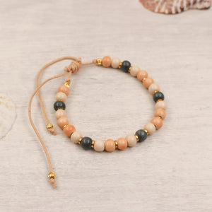 Cord Bracelets Ceramic Beads Handmade in France