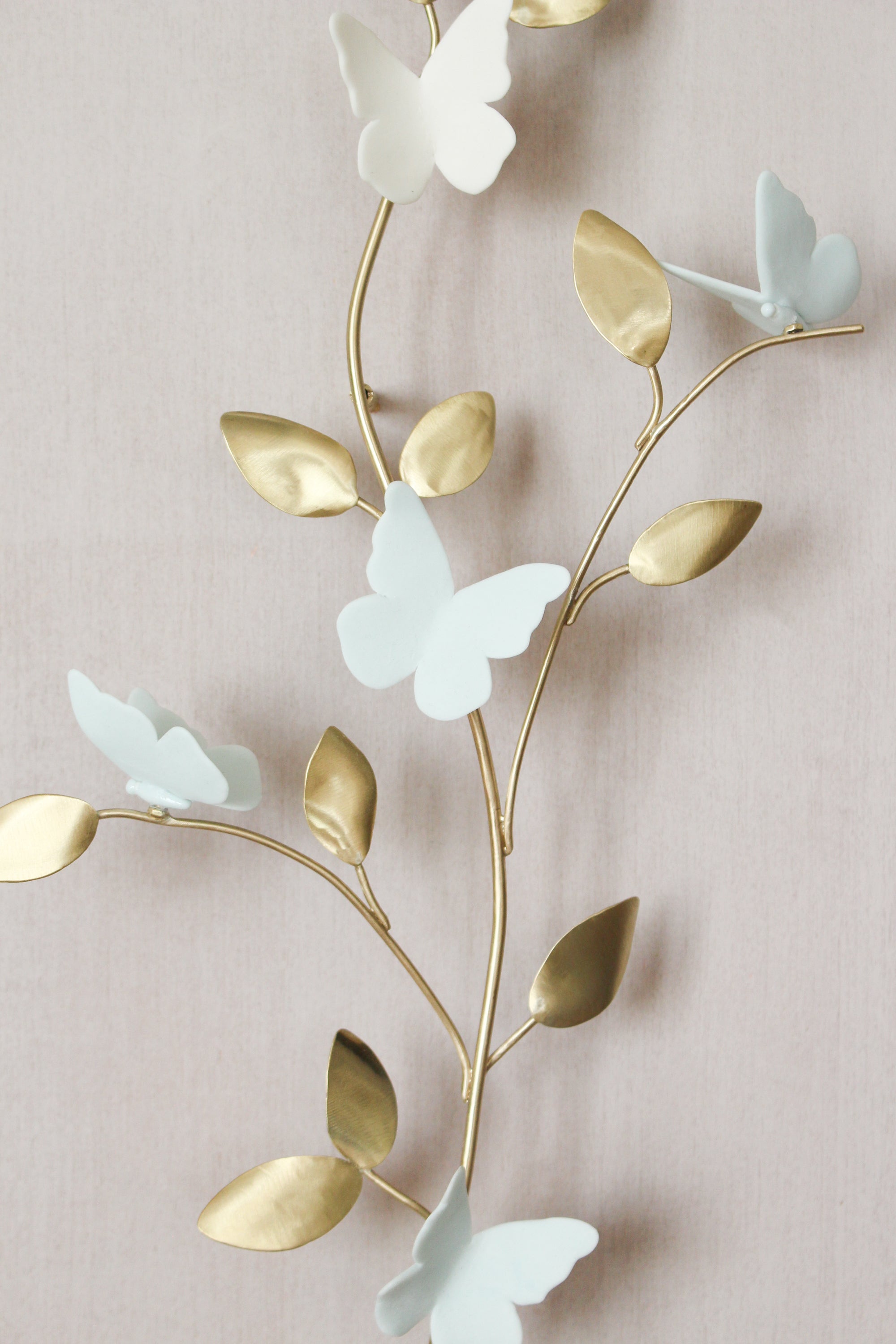 Porcelain and Brass Butterfly Tree by Alain Granell