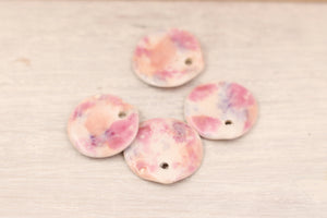 Breloques Céramique Pétales Multicolores