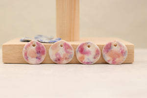 Breloques Céramique Pétales Multicolores