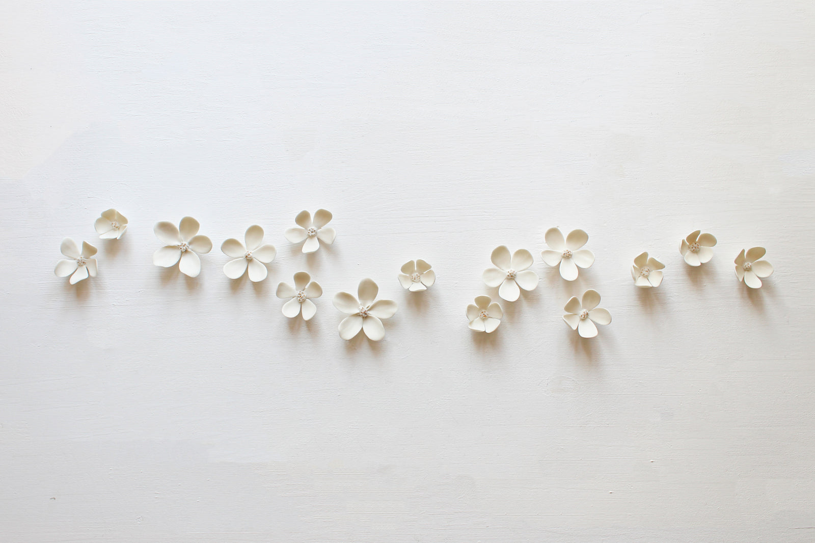 Briar Roses Porcelain Wall Art - Handmade in France by Alain Granell