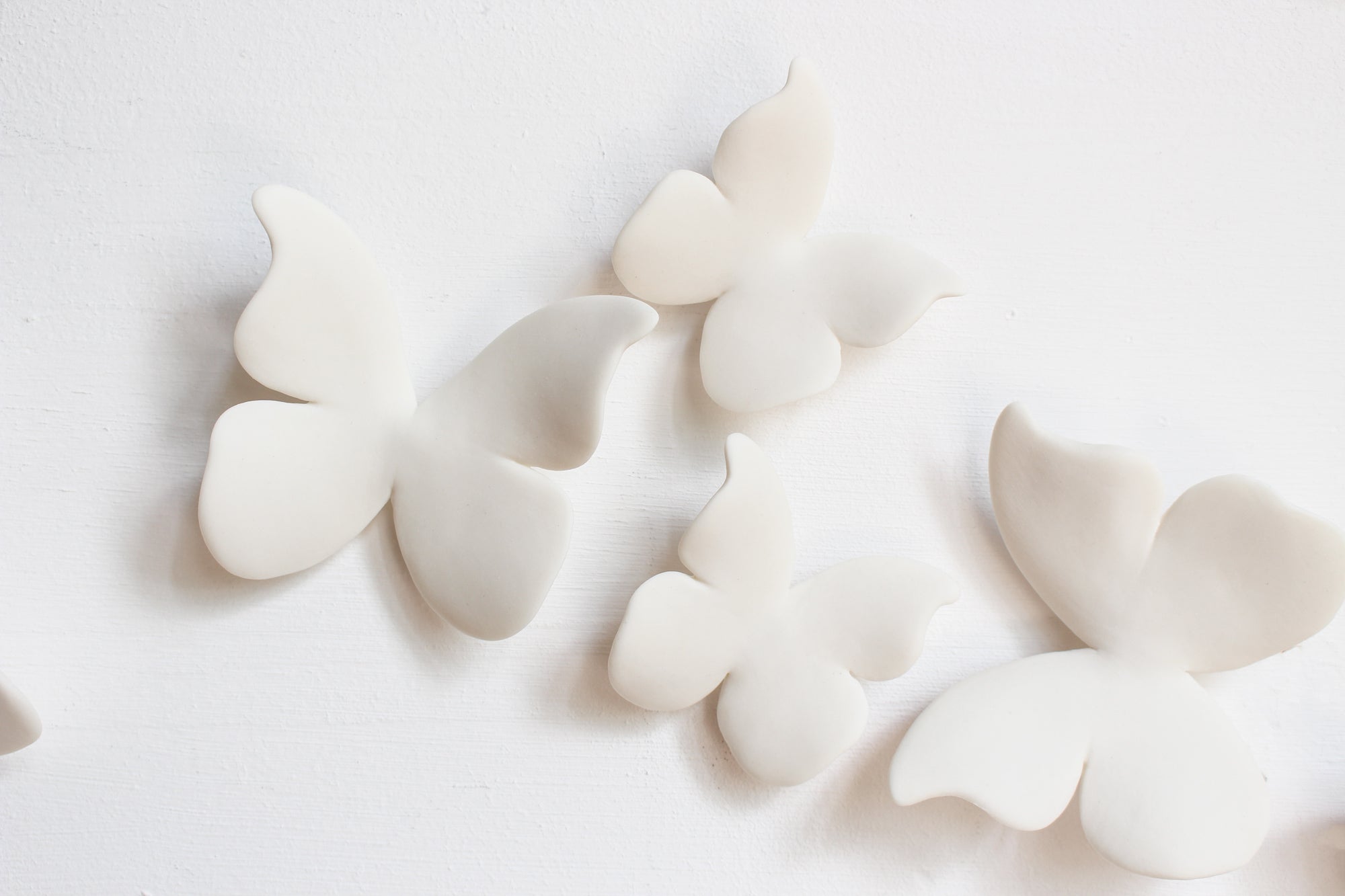 Classic Ceramic Butterfly Wall Art Handmade in France by Alain Granell