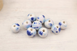 multicolor ceramic beads for jewelry making