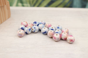 multicolor ceramic beads for jewelry making