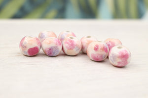 multicolor ceramic beads for jewelry making