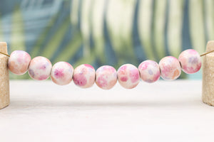 multicolor ceramic beads for jewelry making