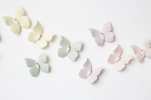 Mini Rainbow Wall Decor of Porcelain Butterflies by Alain Granell