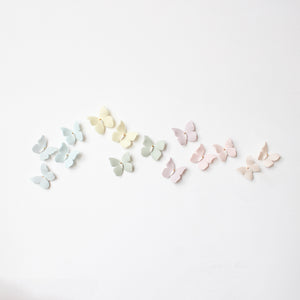 Mini Rainbow Wall Decor of Porcelain Butterflies by Alain Granell