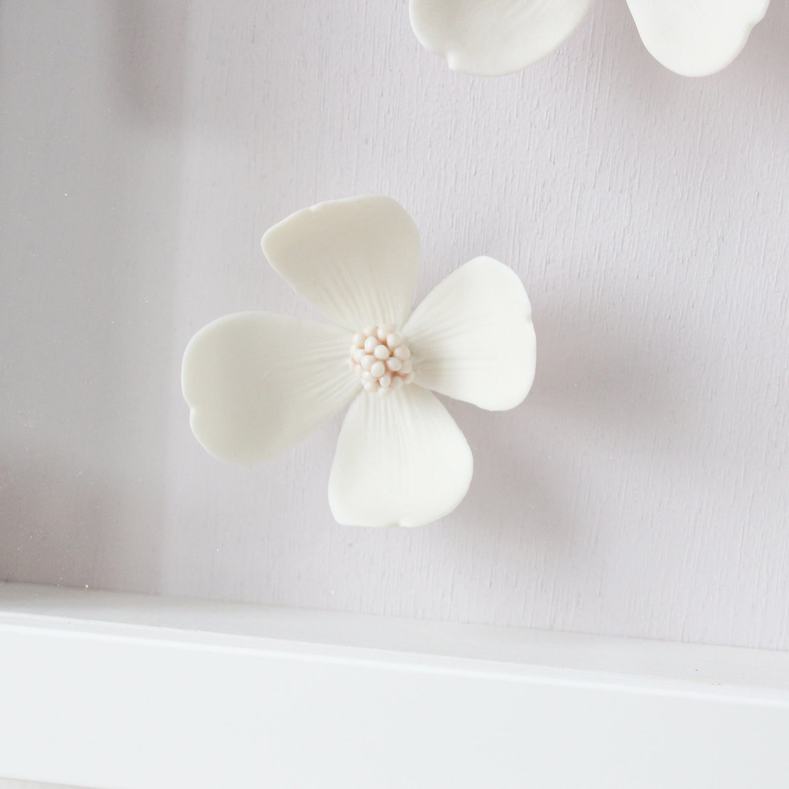 3D Frame of ceramic dogwood flowers by Alain Granell