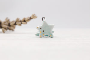 Ceramic Star Charms for Jewelry and Accessories Making handmade in France by Alain Granell