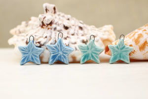 Sea stars ceramic charms handmade in France by Alain Granell