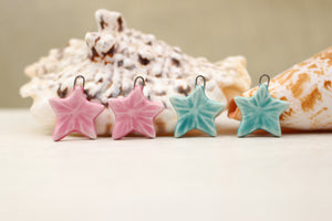 Sea stars ceramic charms handmade in France by Alain Granell