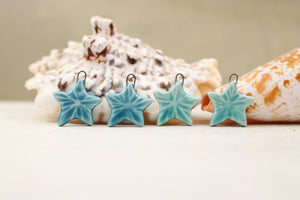 Sea stars ceramic charms handmade in France by Alain Granell