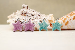 Sea stars ceramic charms handmade in France by Alain Granell