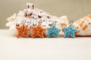 Sea stars ceramic charms handmade in France by Alain Granell