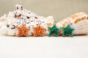 Sea stars ceramic charms handmade in France by Alain Granell