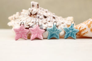 Sea stars ceramic charms handmade in France by Alain Granell