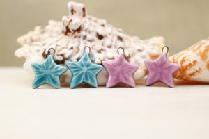 Sea stars ceramic charms handmade in France by Alain Granell