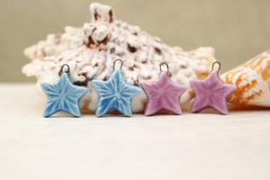 Sea stars ceramic charms handmade in France by Alain Granell