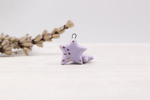 Ceramic Star Charms for Jewelry and Accessories Making handmade in France by Alain Granell