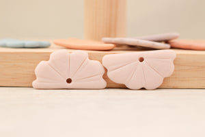 Porcelain Handmade Fan Charms for sewing and jewelry making