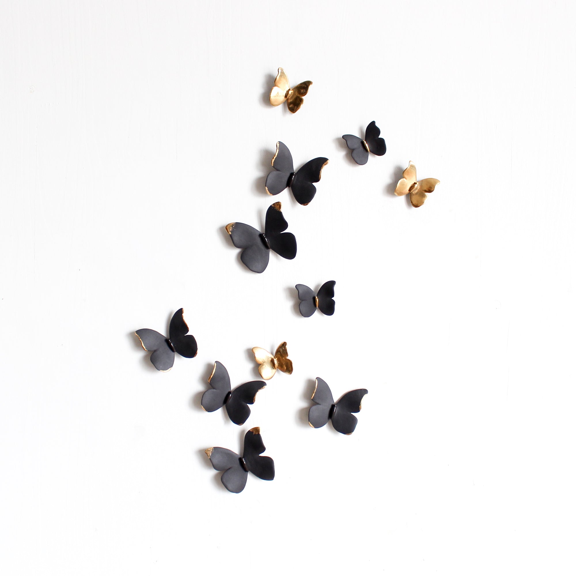 Black and Gold Butterflies