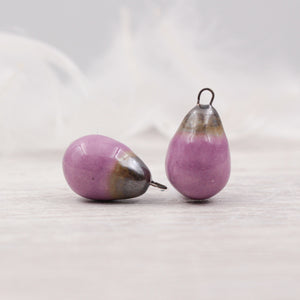 Ceramic Charms for Jewelry and Accessories Making handmade in France by Alain Granell