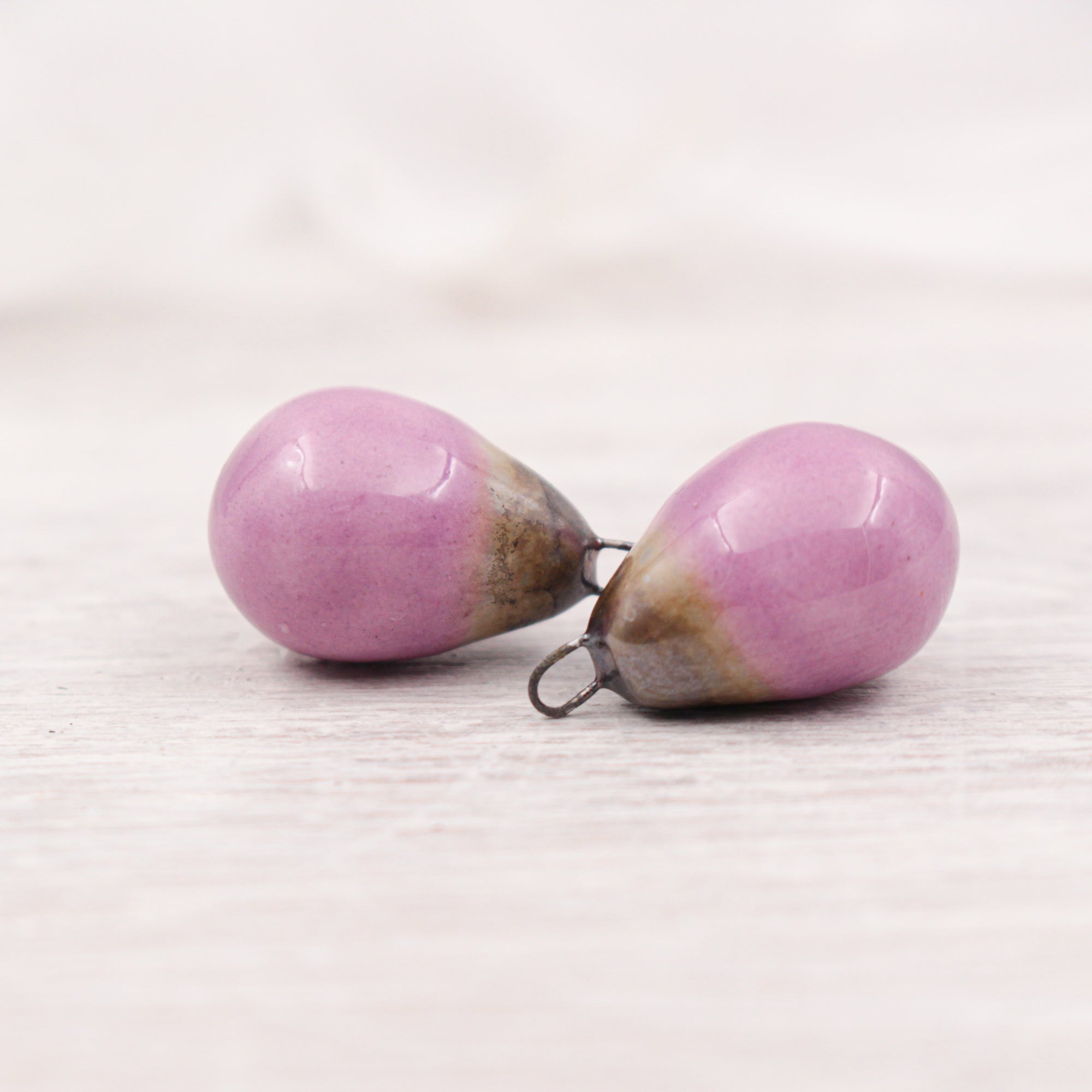 Ceramic Charms for Jewelry and Accessories Making handmade in France by Alain Granell