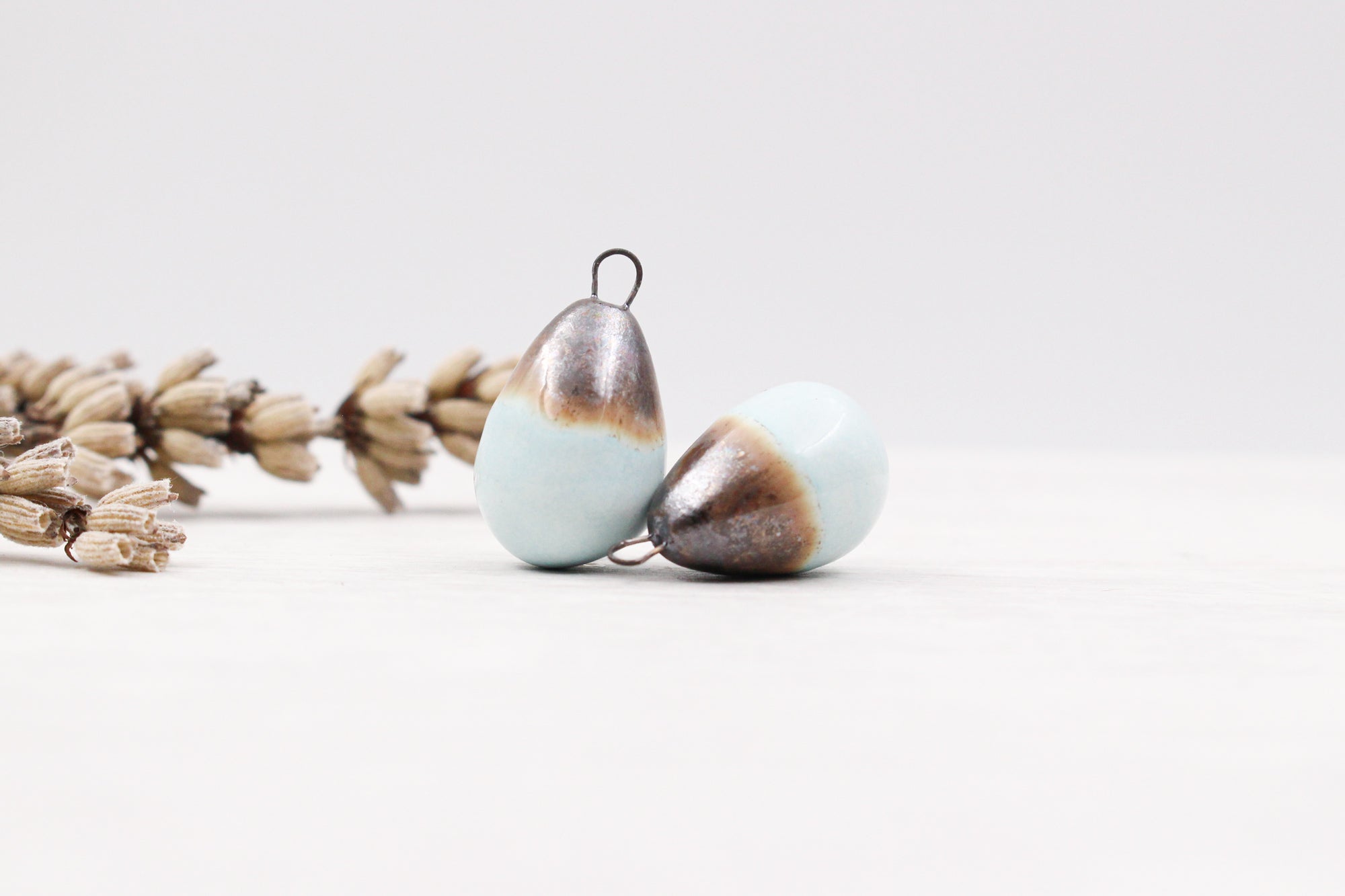 Ceramic Charms for Jewelry and Accessories Making handmade in France by Alain Granell